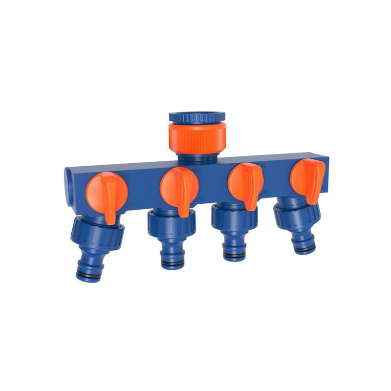 Presa rubinetti il campo a 4 rubinetti 3/4f+ filetti 3/4m [ts3035x]