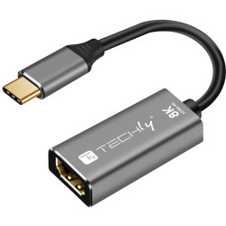 Adattore video usb-c 3.2 techly 0,15m 8k 60hz hdmi 2.1