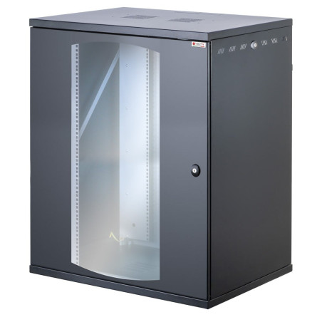 Armadio rack 19'' techly a muro 800x600x790mm 16u porta vetro