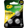 Batterie al litio gp batteries cr2016 bottone/3v/lunga durata 4pz