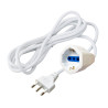 Prolunga techly italiana 16a m/schuko f 5m bianco