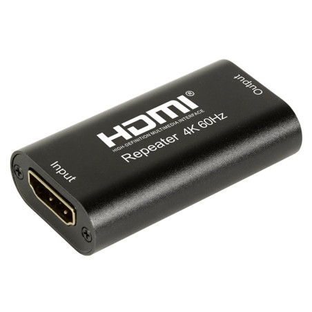 Ripetitore hdmi techly repeater hdmi 2.0 4k 60hz 3d hdcp fino a 40m