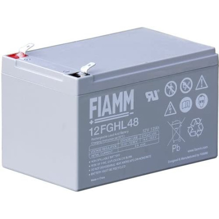 Batteria al piombo fiamm 12fglh48 12v 12 ah blu [12fghl48]