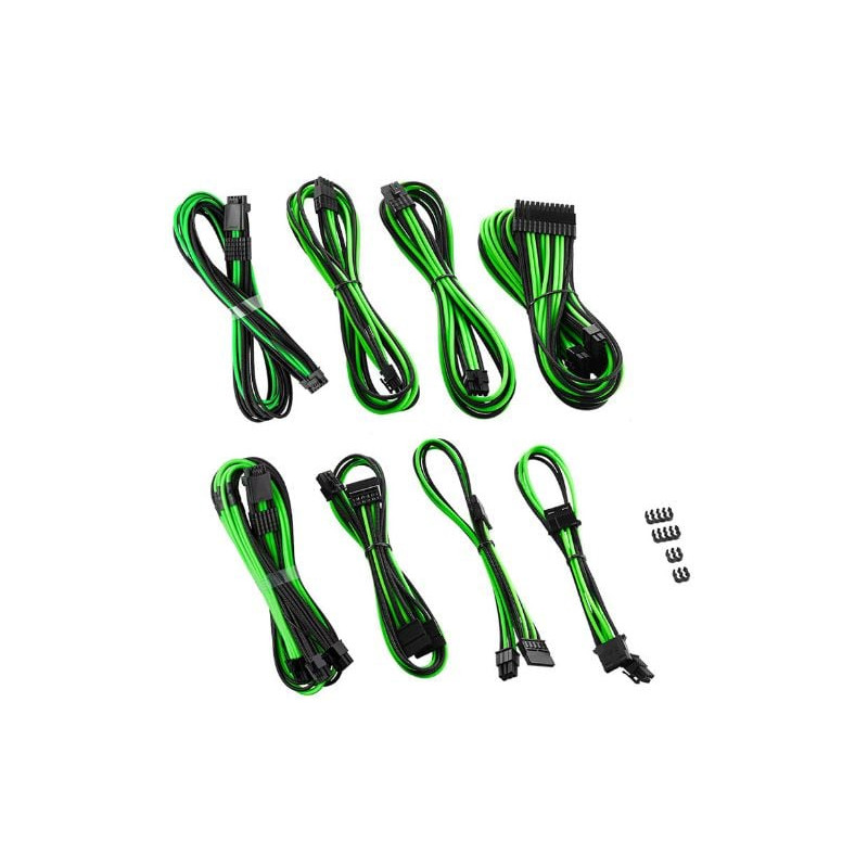 Set di cavi cablemod rt pro modmesh 2x12vhpwr nero/verde chiaro [cm-prts-16x2kit-nkklg-r]