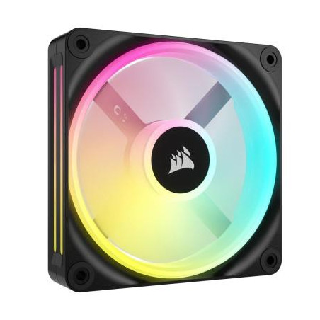 ventola 120x120 corsair icue link serie qx120 rgb pwm 120mm nero/bianco