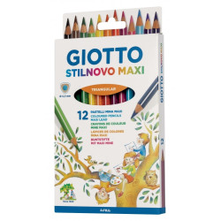 Astuccio pastelli giotto stilnovo maxi 12pz [f225900]
