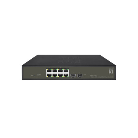 Switch levelone hilbert gigabit poe gestito l2 a 10xrj45 8xpoe 2xsfp