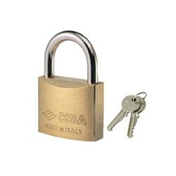 Lucchetto ottone mm.40 kc chiave uguale 22010 cisa [cisa ]