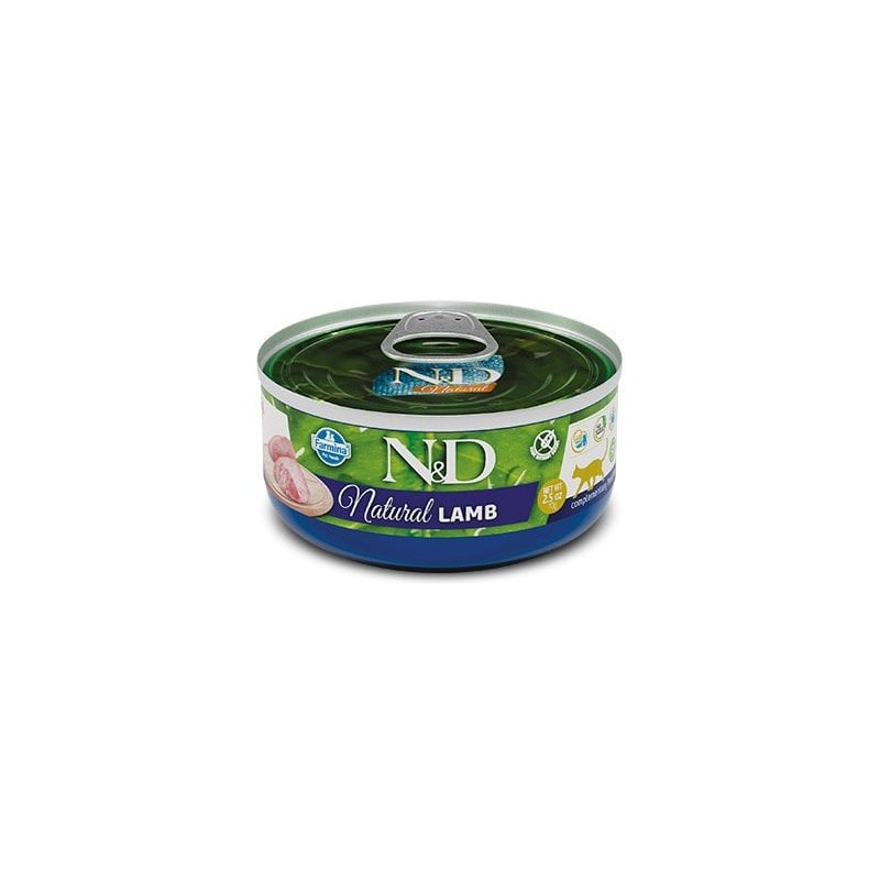 Mangime umido farmina agnello per gatto n&d natural 140g [pnd140066]