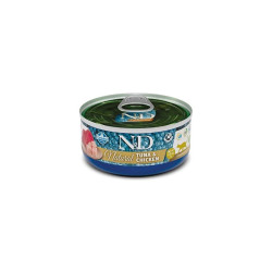 Mangime umido farmina tonno e pollo per gatto n&d natural 140g