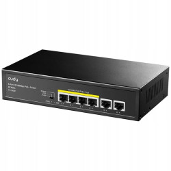 Switch cudy fs1006p non gestito 6 porte fast ethernet 10/100 nero