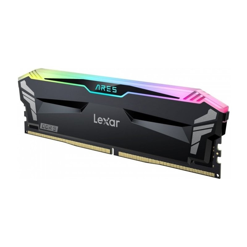 Ram dimm ddr5 2x16gb lexar ares rgb gaming 6400mhz cl32 nero [salxr503264ar2b]