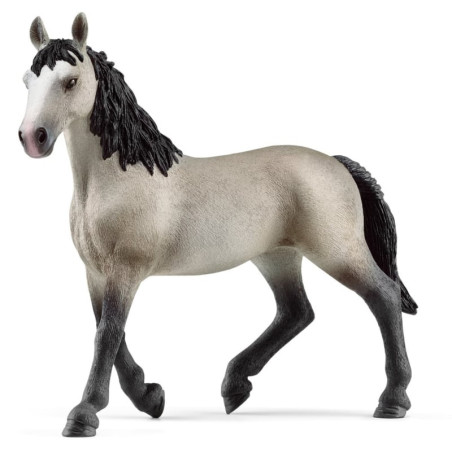 Schleich horse club cavalla da sella francese 15cm nero/grigio [13955]