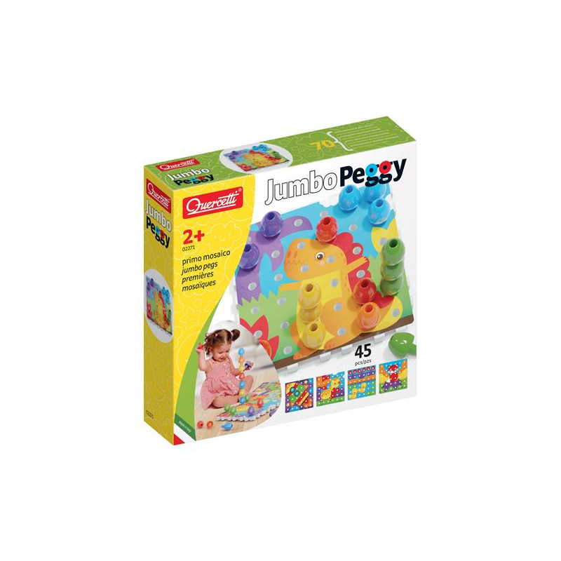 Gioco educativo quercetti jumbo peggy medio 30 x 29 x 7 cm multicolore