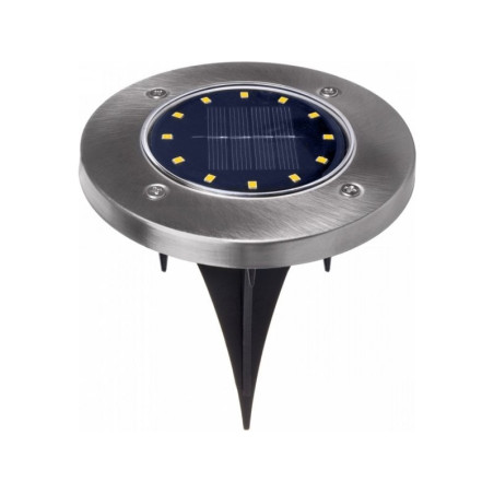 Segnapasso solare a led maclean mce318 0.72w argento/nero [limclcsolmce318]