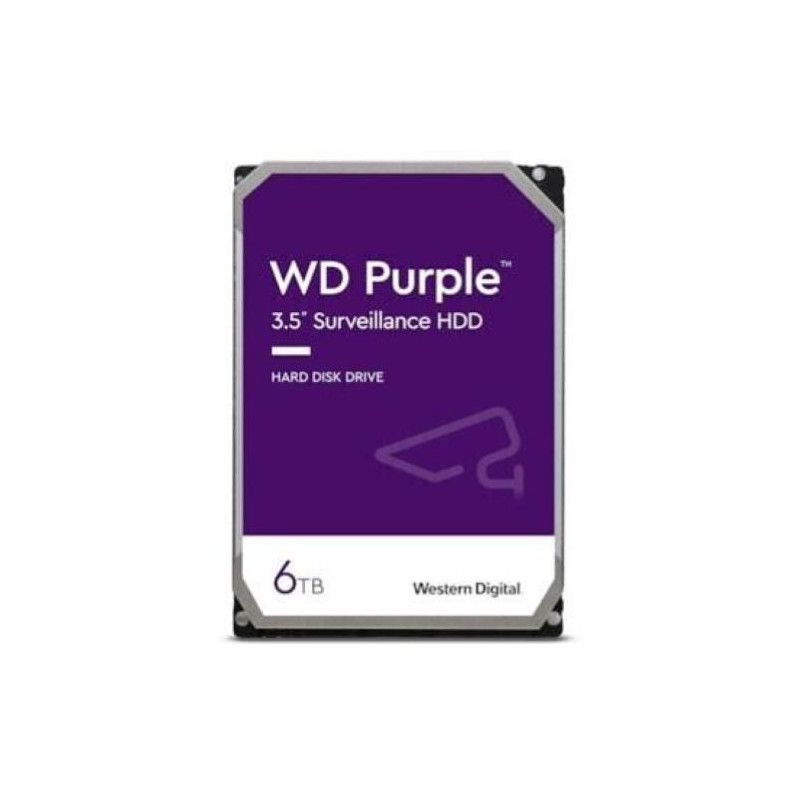 Hard disk 3.5 6tb western digital wd purple sata iii 6gb/s viola