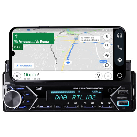 Autoradio xjump scd5753 dab 160w bluetooth nero
