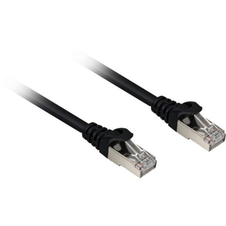 Cavo di rete sharkoon s/ftp cat6a 0.25m nero [4044951018321]