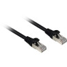 Cavo di rete sharkoon s/ftp cat6a 0.25m nero [4044951018321]