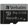 Scheda microsdxc verbatim pro u3 microsdxc class 10 uhs-i u3