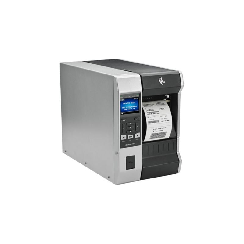 Stampante termica zebra zt610 max 203x203dpi nero/grigio [zt61042-t2e0100z]