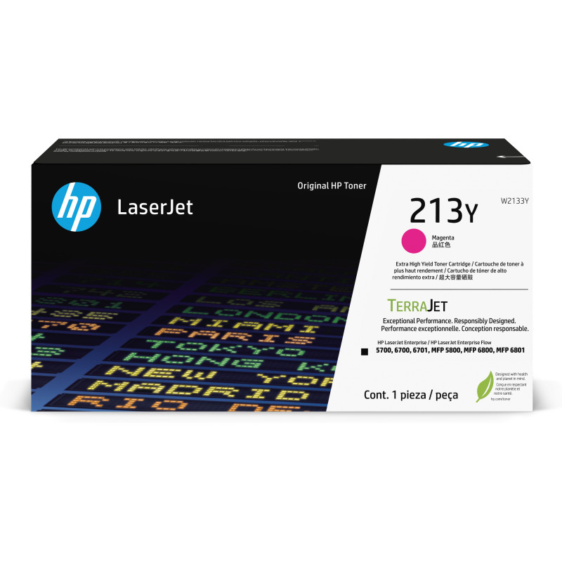 Toner laser hp 213y laserjet originale magenta [w2133y]