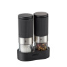 Macina pepe e sale gefu tusome argento/nero/trasparente 2pz [g-34621]
