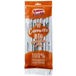 Cannucce bevande kimonoparty bio 24cmx0.5 40pz [519]