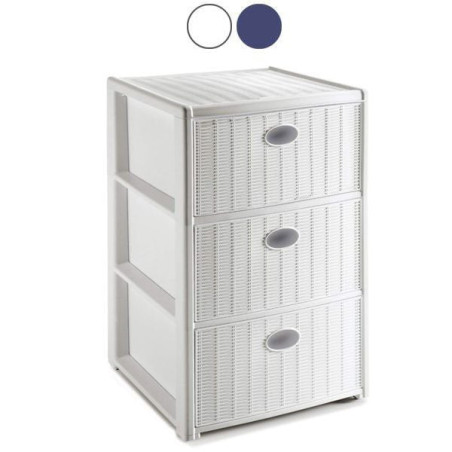 Cassettiera stefanplast elegance 40x40h 60 3-cassetti bianco