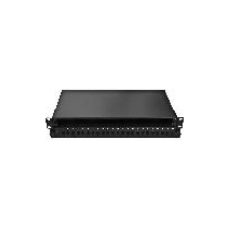 Cassetto fo 19" itrack armadi 1u per 24 st/fc nero [309499]