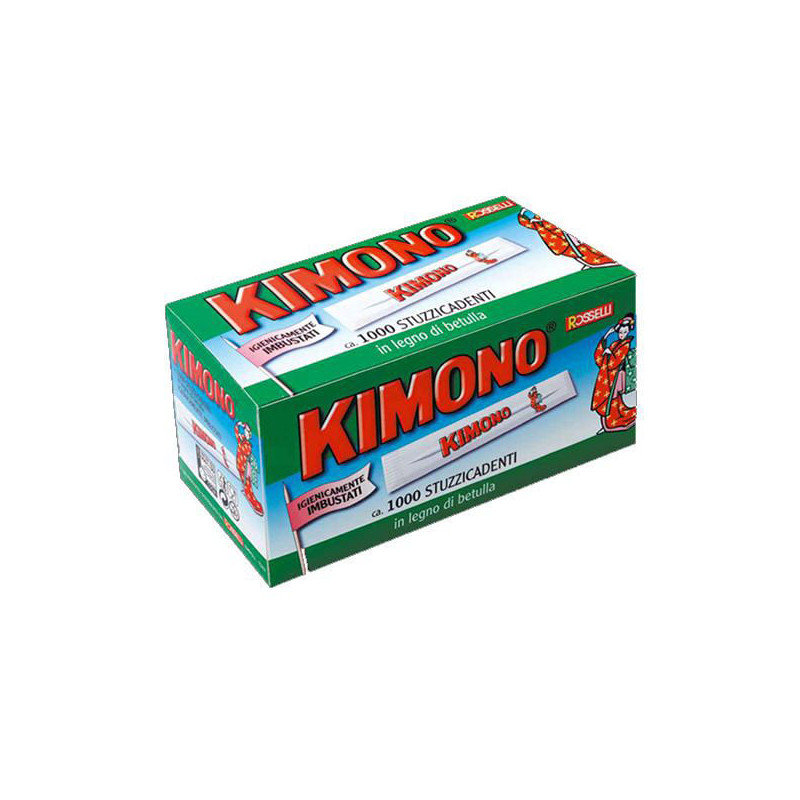 Stuzzicadenti kimono incartati singolarmente con carta da sigarette