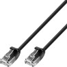 cavo patch di rete techly cat.6 utp slim 1m nero