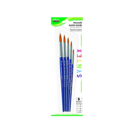 Pennello lebez spa syntex tondo 5pz [400b]