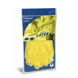 Guanti in lattice pippo feeled mis. l 2pz giallo [es105540]