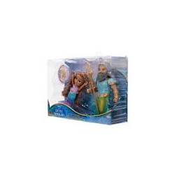 Bambola jakks disney disney la sirenetta ariel e king triton 15cm
