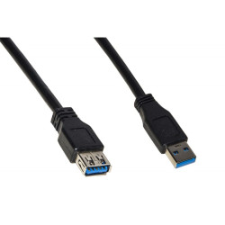 Cavo di prolunga link usb 3.0 a-a 0.5m m/f nero