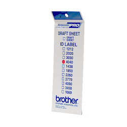 Etichette brother id4040 40x40mm 12pz bianco [id4040]