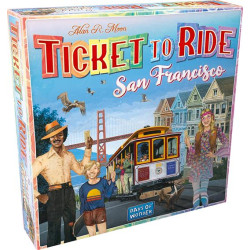 Gioco da tavolo asmodee ticket to ride san francisco multicolore