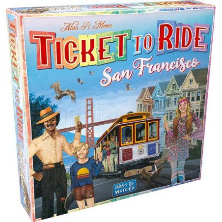 Gioco da tavolo asmodee ticket to ride san francisco multicolore