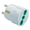 Adattatore schuko 10/16a+t bianco 81090 fme [fme ]