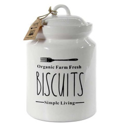 Barattolo utilissimi in ceramica bianco [784828]