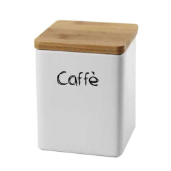 Barattolo bellintavola in ceramica caffe' bianco [854415]