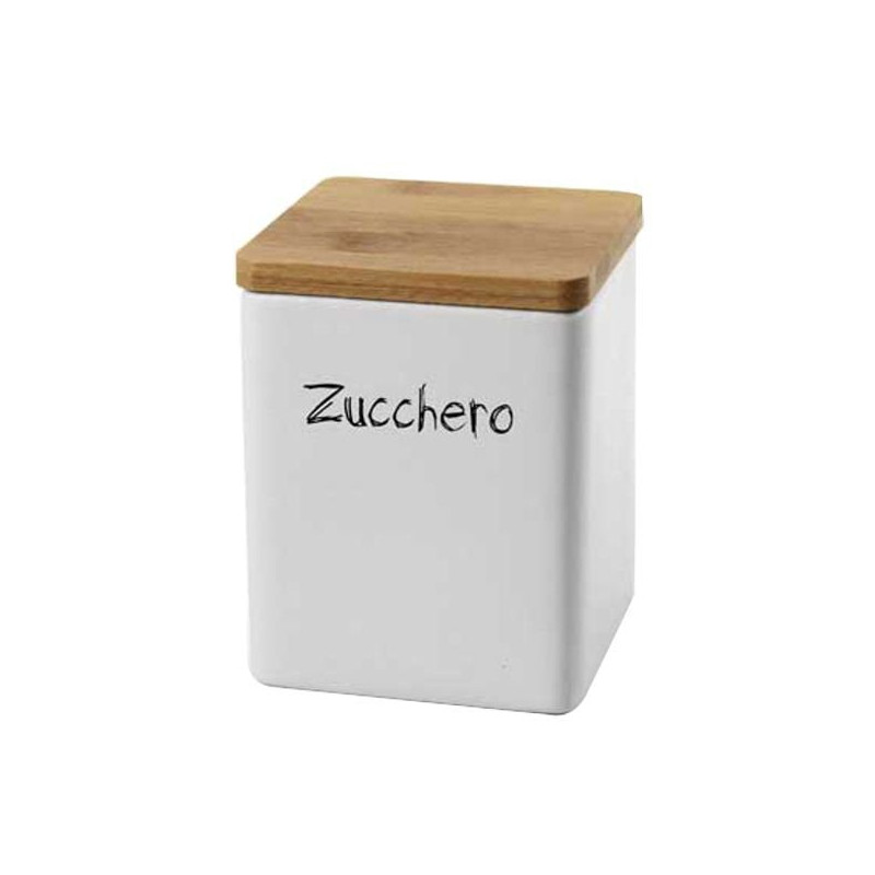 Barattolo bellintavola in ceramica zucchero bianco [854408]