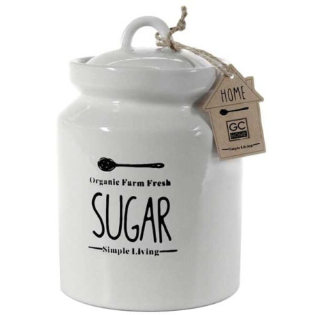 Barattolo utilissimi in ceramica zucchero bianco [856600]