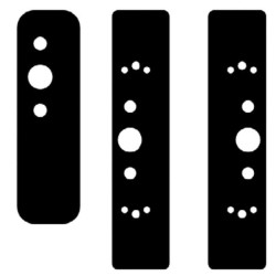 Kit mascheramento iseo per antipanico in ferro verniciato 51x173mm