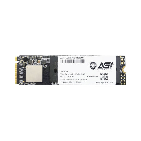 Ssd 2tb agi m.2 pcie 2280 gen 3x4 nvme nero [agi2t0gimai218]