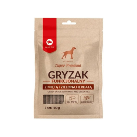 Mangime secco maced di tacchino con menta e tÃ¨ verde per cani 100g