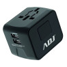 Spina da viaggio adj universale us/eu/aus/uk 2xusb 5.0v 2.4a [110-00114]