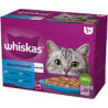 Cibo umido per gatti whiskas gelatina in bustina gusti 12x85g bianco