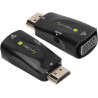 Adattatore video techly mini hdmi a vga con audio jack 3.5mm nero